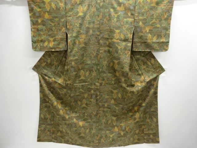 Japanese Kimono / Tsumugi Omeshi Silk